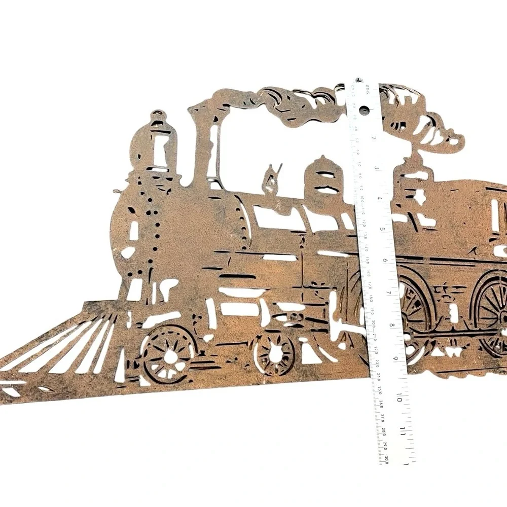 Steam TrainEngine Locamotive Metal Cut Wall Art Railfan Trainspotter 22